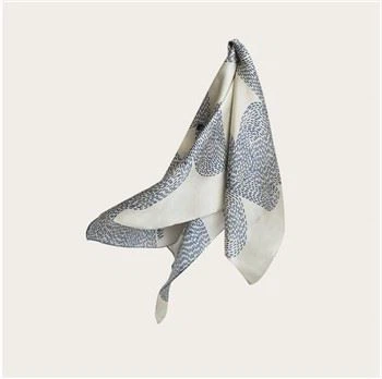 Hand Roll Digital Print Silk Twill Scarf
