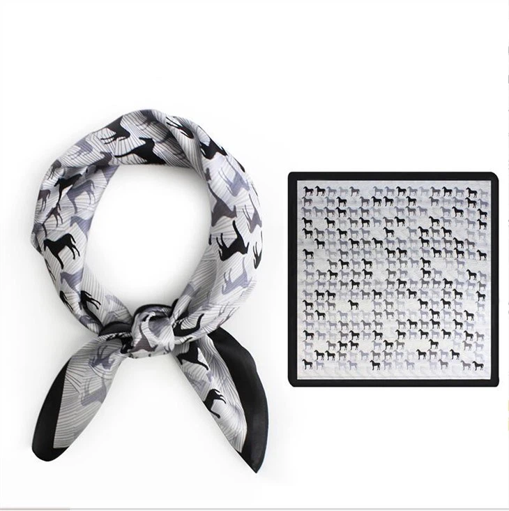 Luxury Printed Silk Handkerchief supplier