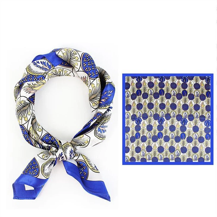 china Luxury Printed Silk Handkerchiefc