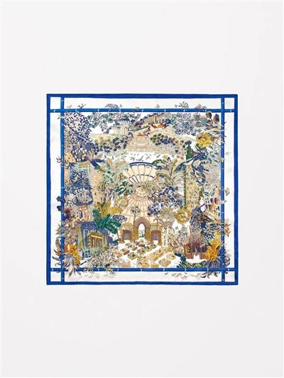 Digitaltryck Abstrakt Mulberry Silk Scarf