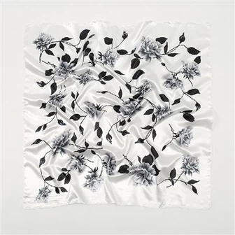 Custom Fashion Spring 12 mm digitalt tryck siden satin halsduk